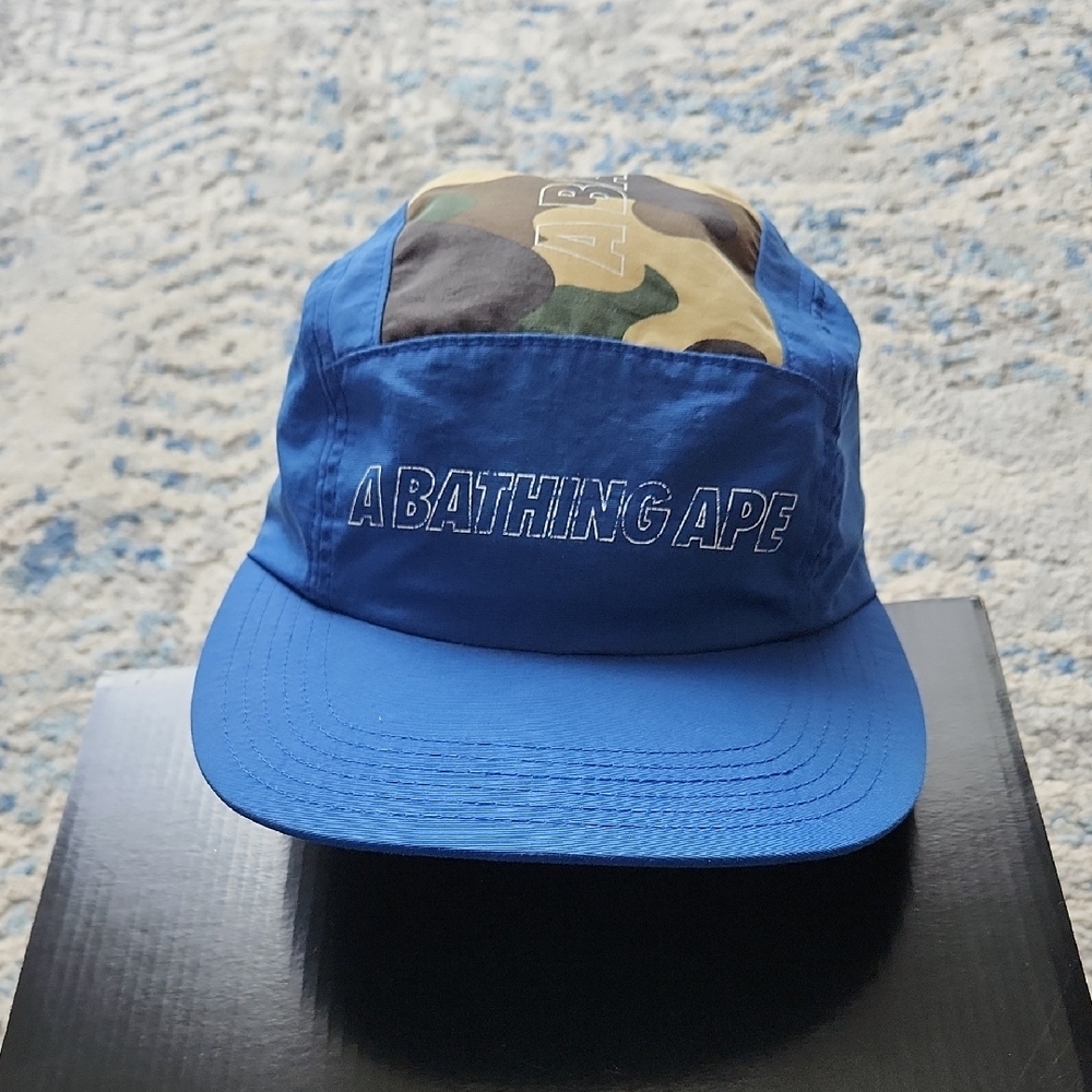 Bape 1 Camo Jet Cap Blue